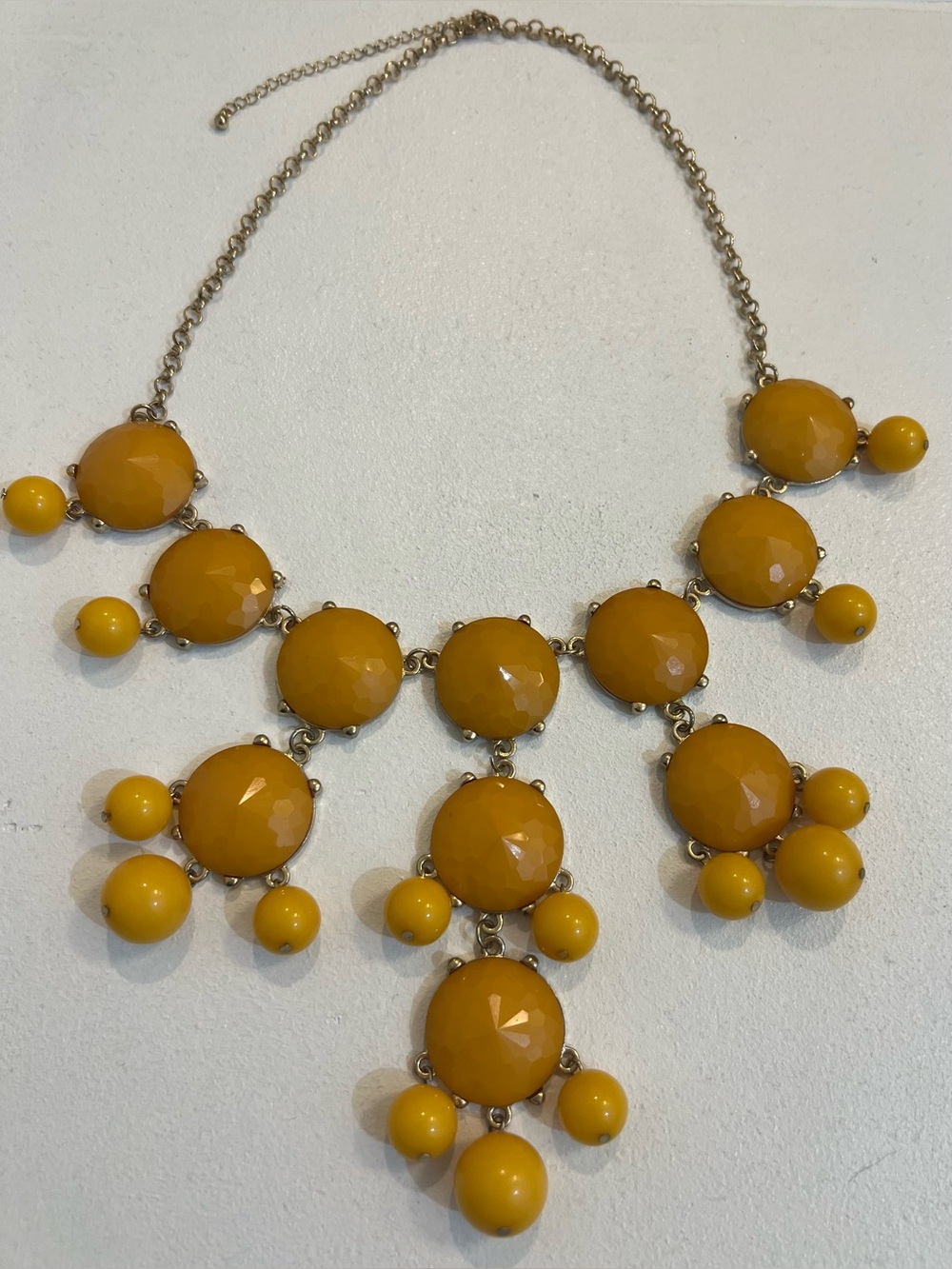 Mustard Yellow Bubble Necklace